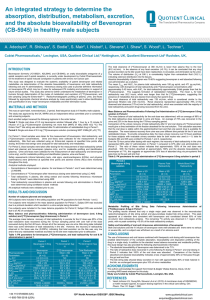 An integrated strategy to determine the absorption, distribution