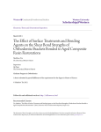 The Effect of Surface Treatments and Bonding Agents on the Shear
