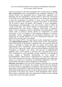 Rheumatic heart disease