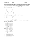 Unit 5 Test Honors - Rancho High School