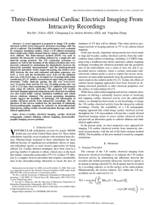 Three-Dimensional Cardiac Electrical Imaging From Intracavity