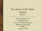 Psychosis in the Older Patient