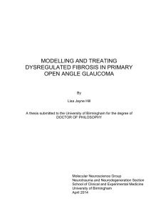 Modelling and treating dysregulated fibrosis in primary open angle