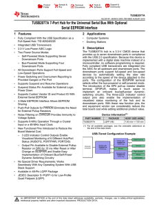 7-Port Hub for the Universal Serial Bus w