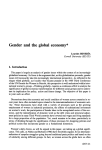 Gender and the global economy