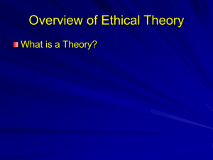 Additional notes on Ethical Theories and Their Application