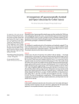 A Comparison of Laparoscopically Assisted and Open Colectomy for