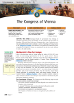 The Congress of Vienna - World history at the sae