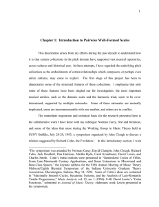 Chapter 1: Introduction to Pairwise Well-Formed Scales