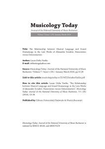 Musicology Today