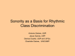 Sonority as a Basis for Rhythmic Class Discrimination - IME-USP