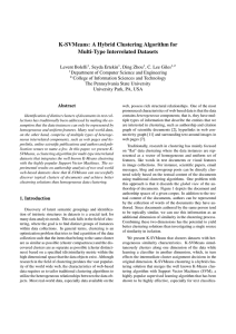 K-SVMeans: A Hybrid Clustering Algorithm for Multi