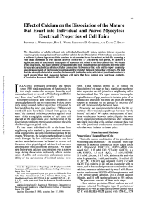 Electrical Properties of Cell