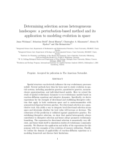 Determining selection across heterogeneous