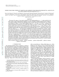 Where stars form: inside-out growth and coherent star formation from