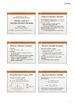 Review Lecture 7 Discrete Random Variables