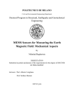 MEMS Sensors for Measuring the Earth Magnetic Field: Mechanical