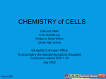 CEMISTRY of CELLS