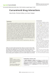 Curcuminoid drug interactions