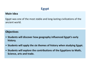 Geography and Early Egypt - dale