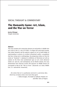 The Humanity Game: Art, Islam, and the War on Terror