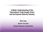 A Better Understanding of the International Trade Supply Chain and