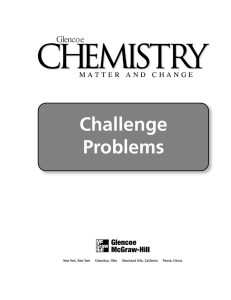 Chemistry Challenge Problems