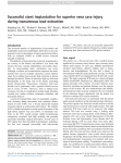 Successful stent implantation for superior vena cava injury during