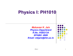 Lecture 1 - Department of Physics, IIT Madras
