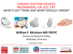 cardiac rhythm devices: pacemakers, ilr, icd, crt