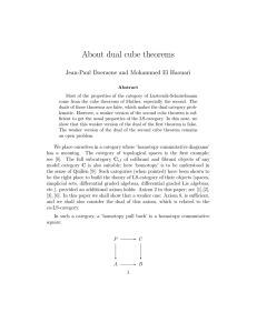 About dual cube theorems