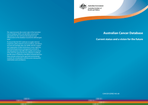 Australian Cancer Database: current status and a vision for the future