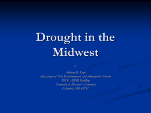 Drought in the Midwest - Atmospheric Science Program