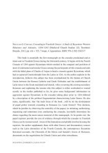 NIKOLAOS G. CHRYSSIS, Crusading in Frankish Greece