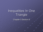 Inequalities In One Triangle