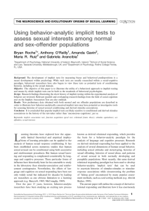 Using behavior-analytic implicit tests to assess sexual interests