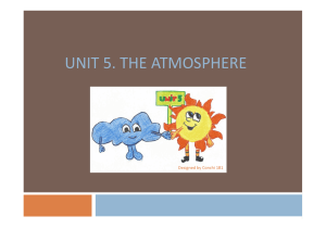 UNIT 5_THE ATMOSPHERE