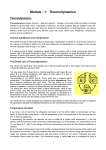 Module - 1: Thermodynamics