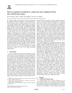 Rates of southeast Greenland ice volume loss from combined