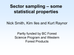 Sector sampling – some statistical properties