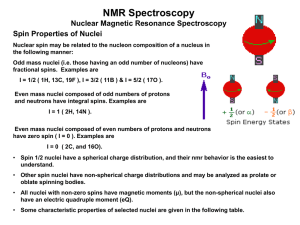 for I = 1/2 nuclei - Instrumentation Engineer`s Site