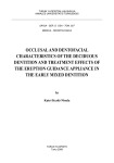 occlusal and dentofacial characteristics of the deciduous
