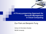 A Privacy-preserving Approach for Records