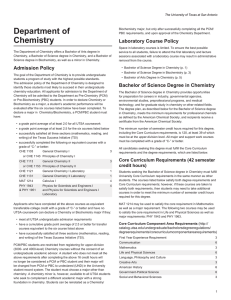 Department of Chemistry - Catalog