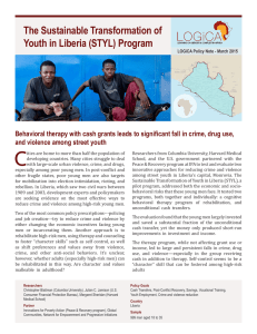 The Sustainable Transformation of Youth in Liberia (STYL
