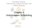 Chapter 09: Uniprocessor Scheduling