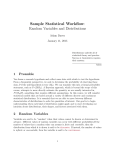 Random Variables and Distributions
