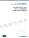 SNMP Monitoring: One Critical Component to Network Management