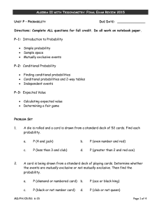 Probability Unit