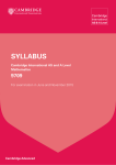 syllabus - Mathematics and Mechanics
